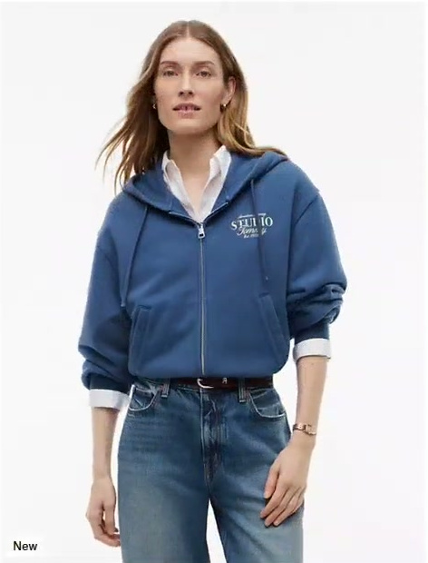 tommy studio logo zip hoodie