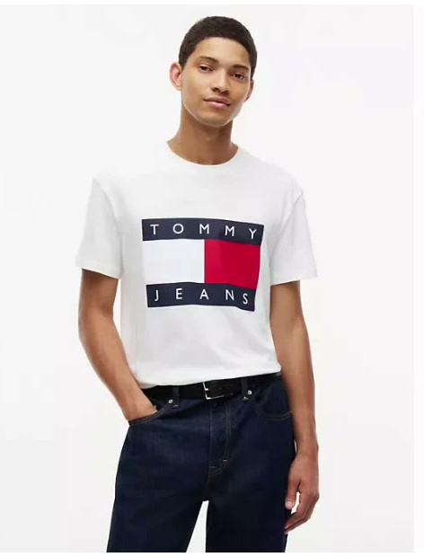 tommy jeans big flag logo t shirt