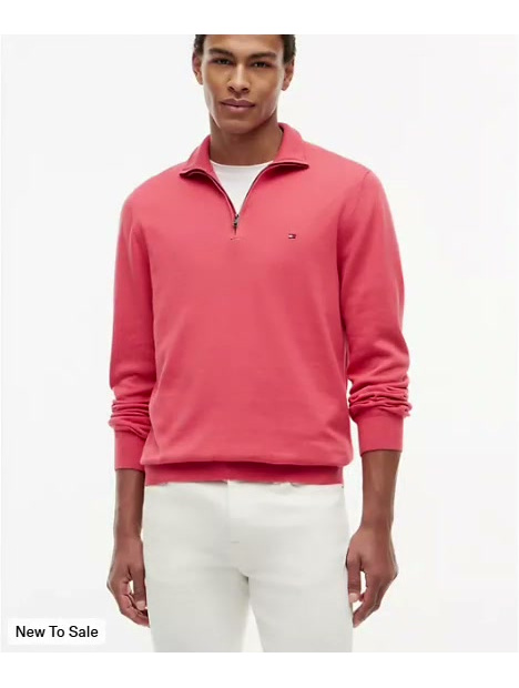 classic quarter zip sweater