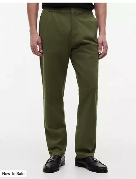 elastic waist dobby pant