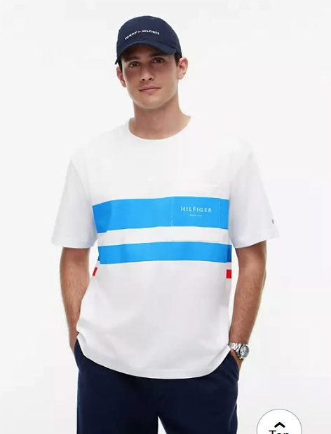 marina club logo pocket t shirt