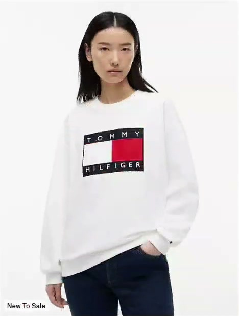 flag logo sweatshirt