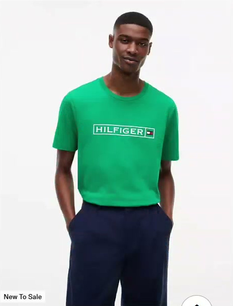 hilfiger box logo t shirt