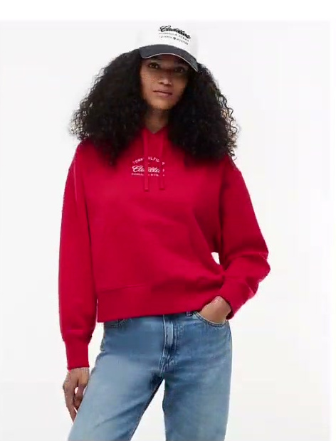 tommy x cadillac f1 team boxy hoodie