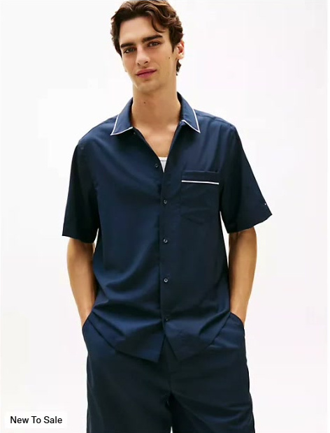 relaxed fit lightweight wool shirt