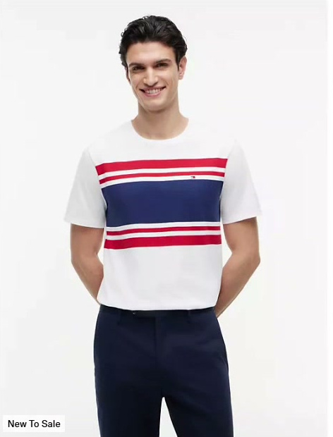 block stripe t shirt