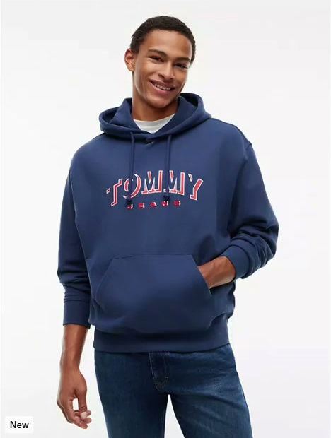 tommy jeans shadow logo hoodie