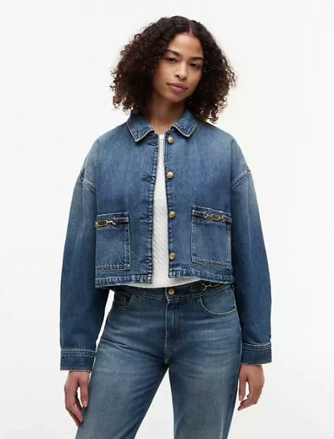 cropped denim jacket