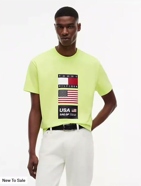 tommy x us sailgp team flag t shirt