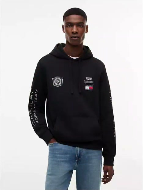tommy x cadillac fl@ team car graphic hoodie