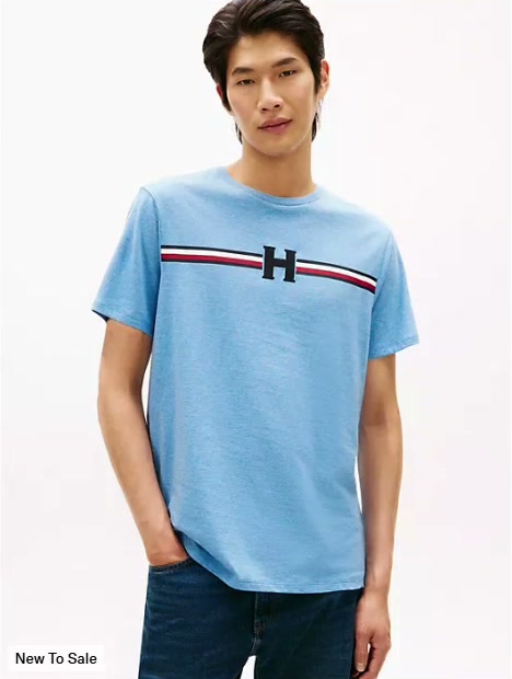 signature h stripe t shirt