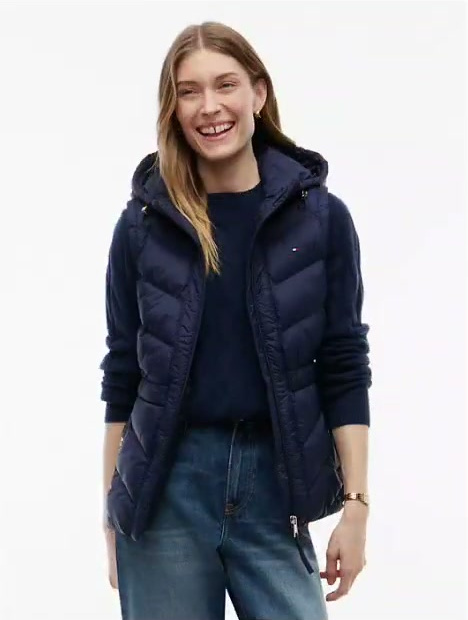 lightweight quilted hooded vest