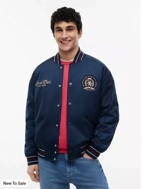 tommy jeans satin bomber jacket