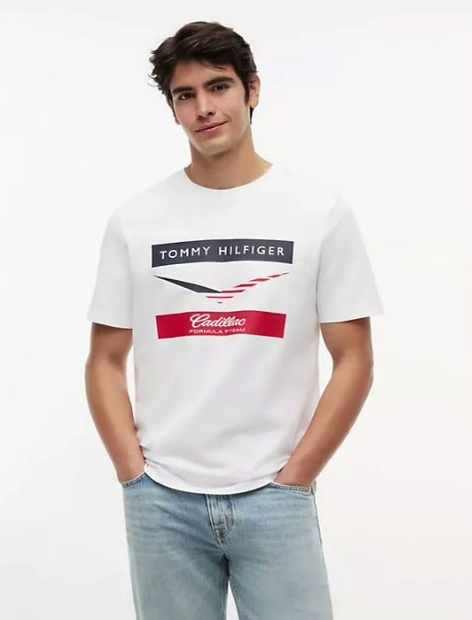 tommy x cadillac fl@ team chevron t shirt