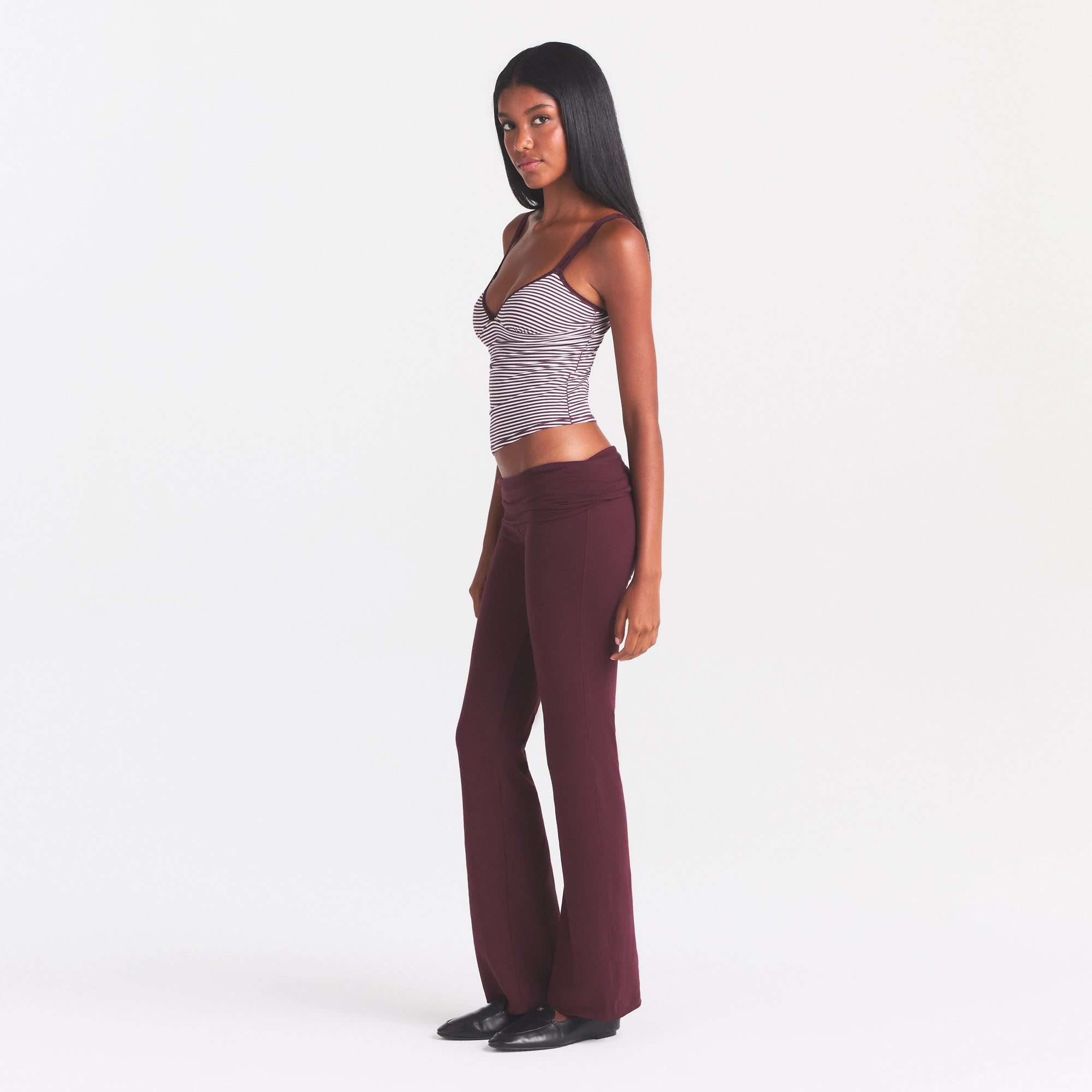 cotton jersey foldover pant cotton jersey foldover pant