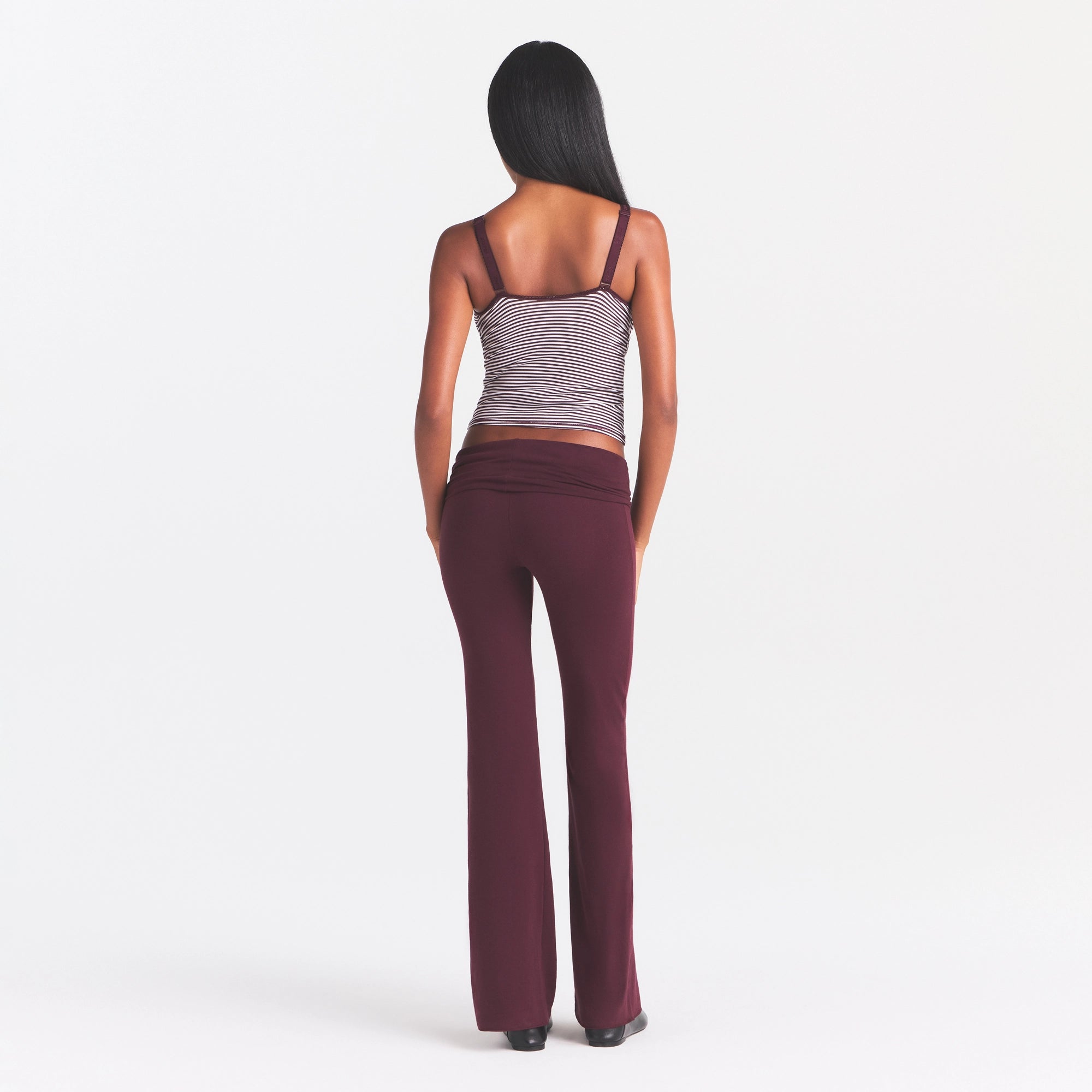 cotton jersey foldover pant cotton jersey foldover pant