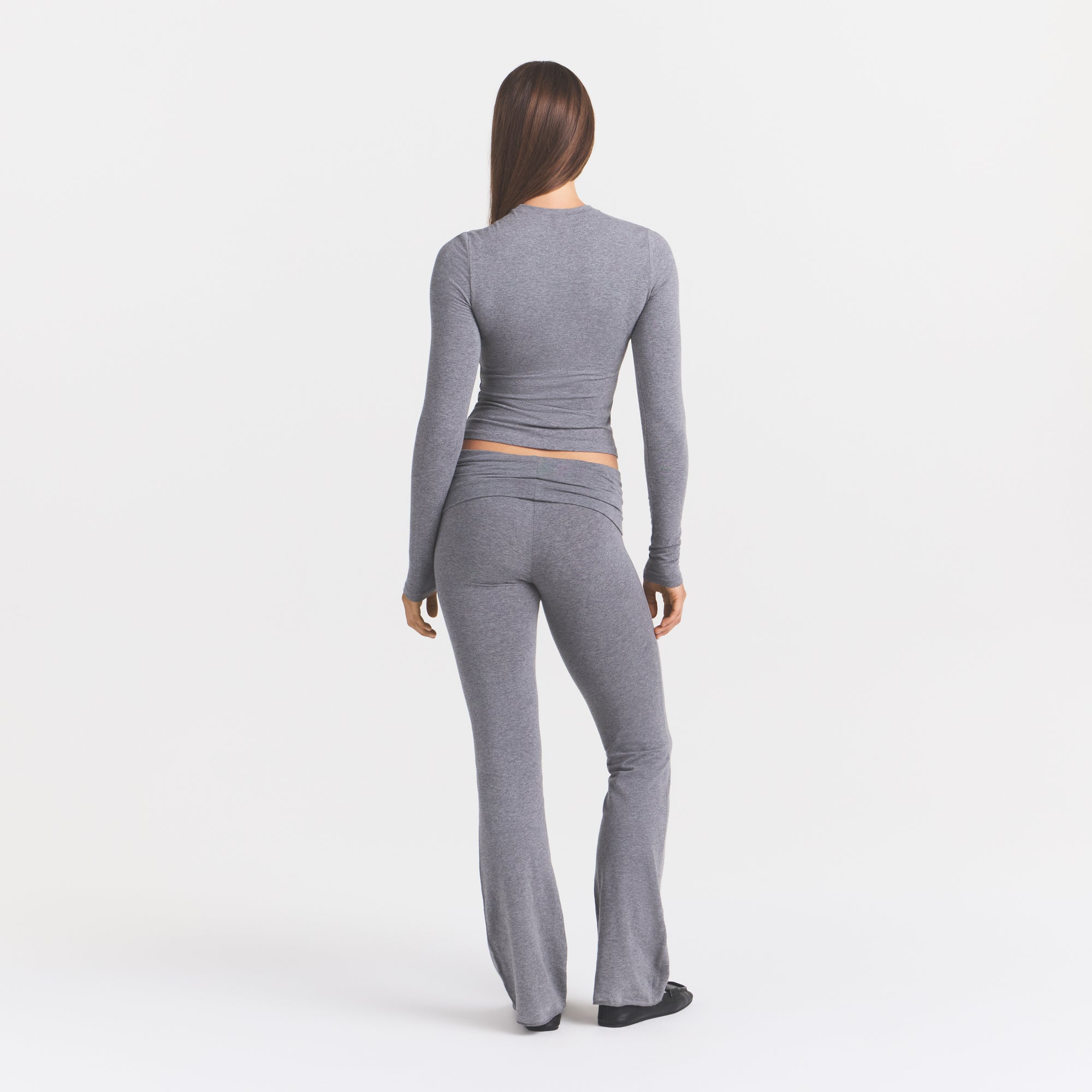 cotton jersey foldover pant cotton jersey foldover pant