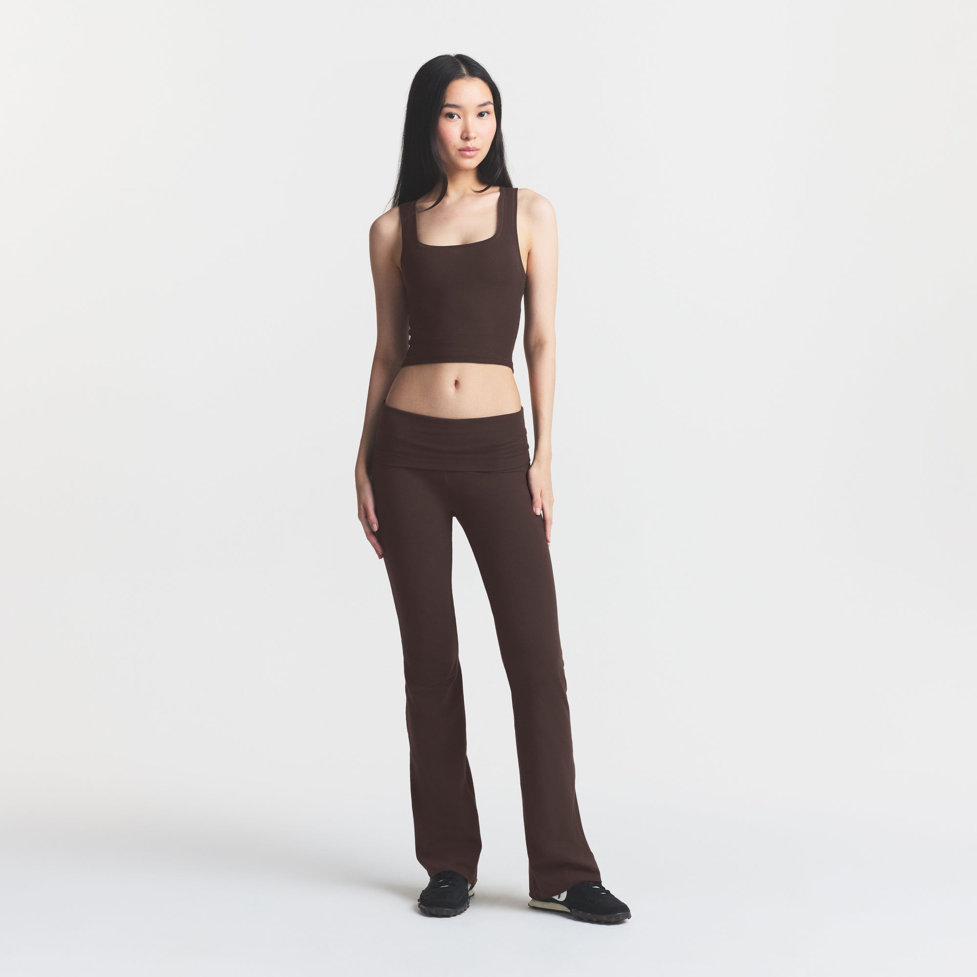cotton jersey foldover pant cotton jersey foldover pant