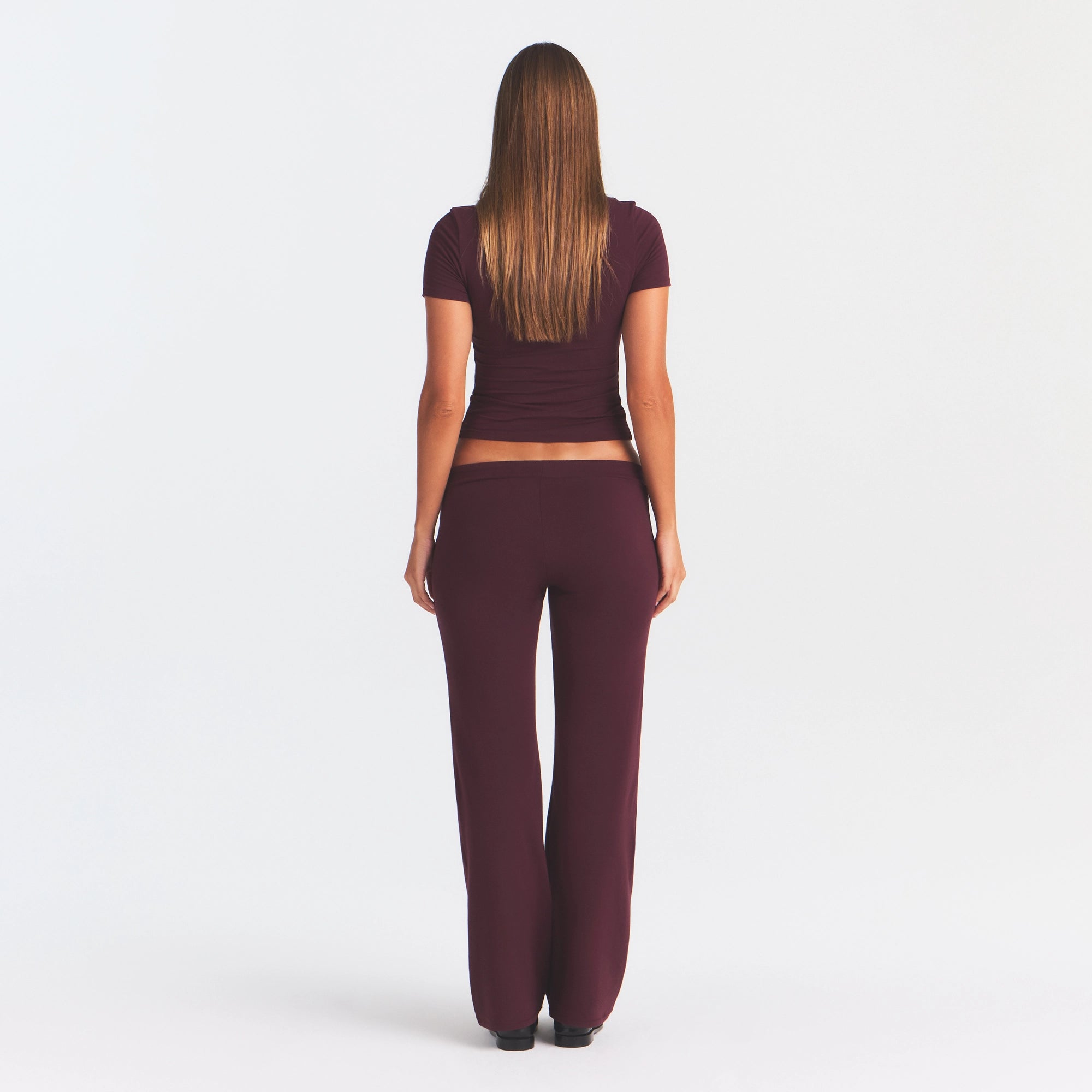 cotton jersey straight leg pant cotton jersey straight leg pant