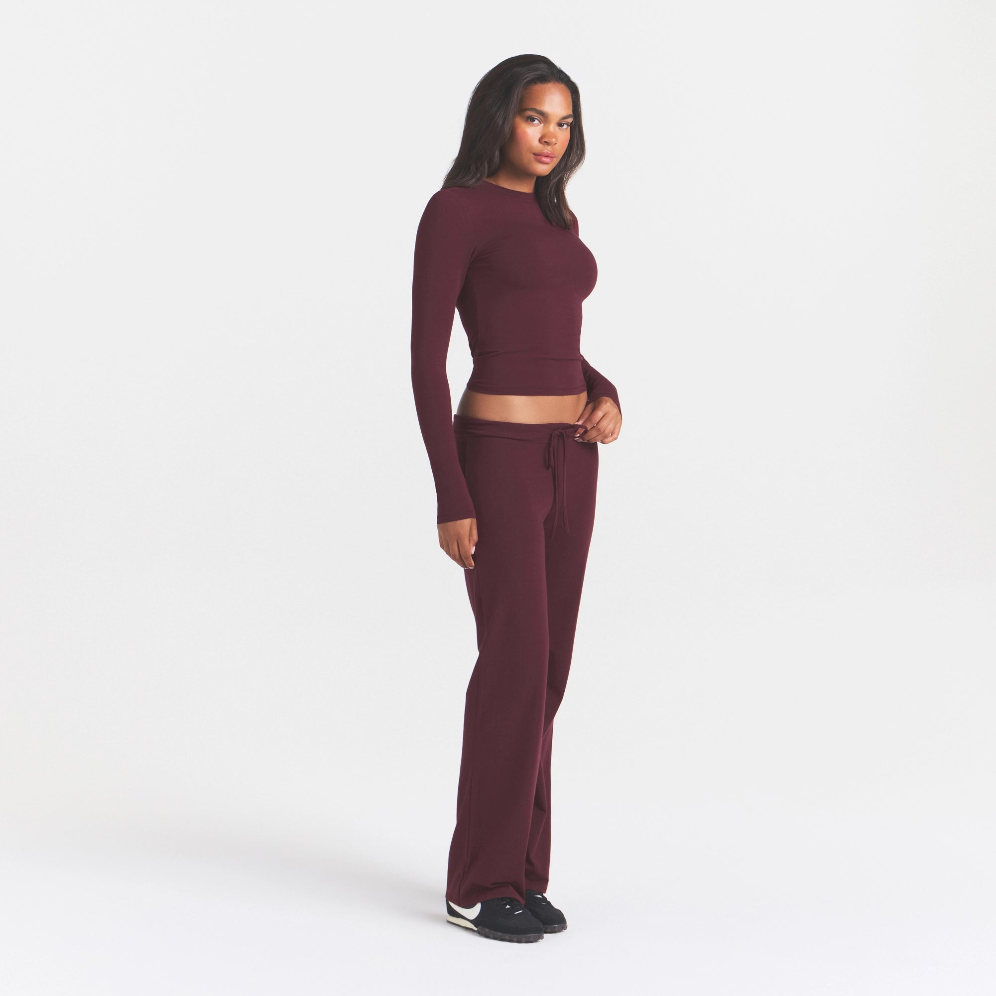 cotton jersey straight leg pant cotton jersey straight leg pant