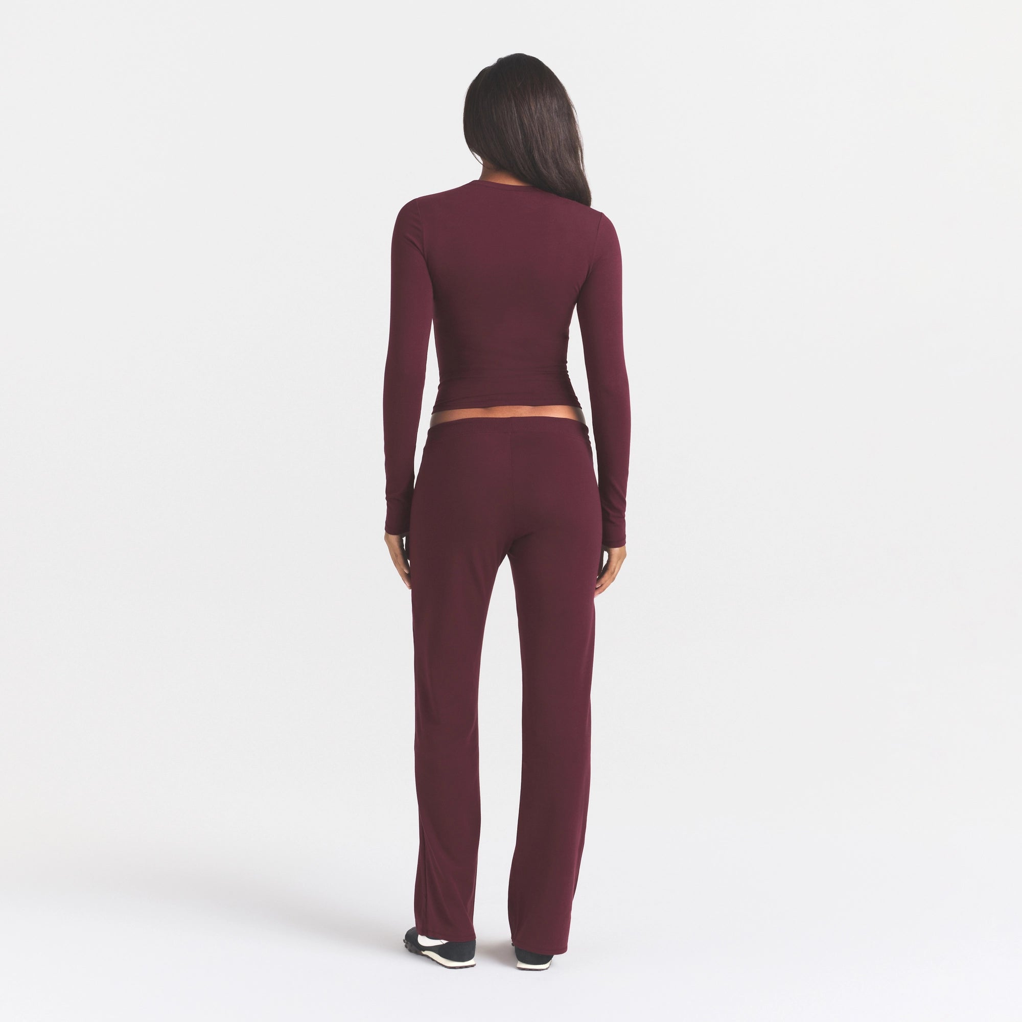 cotton jersey straight leg pant cotton jersey straight leg pant