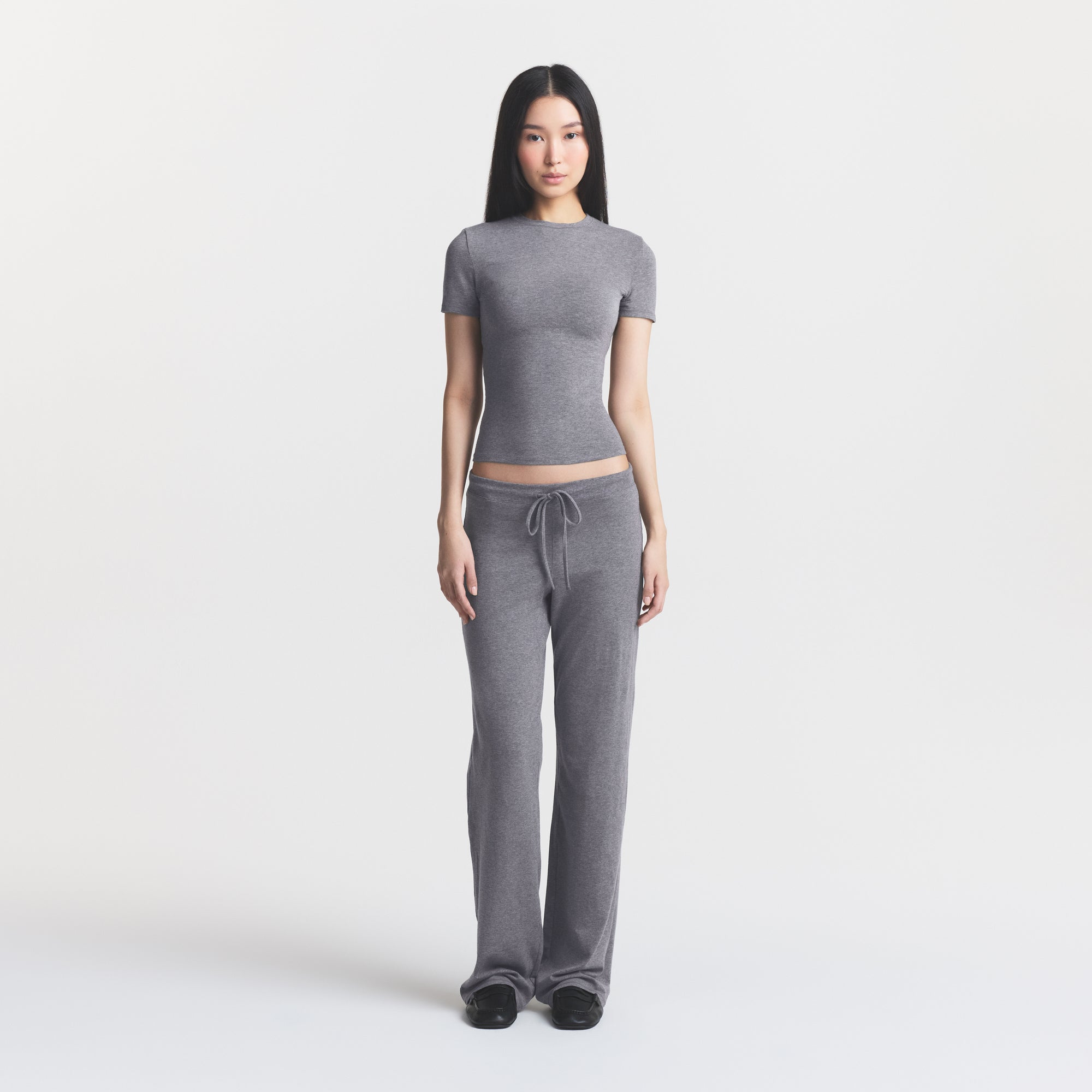 cotton jersey straight leg pant cotton jersey straight leg pant