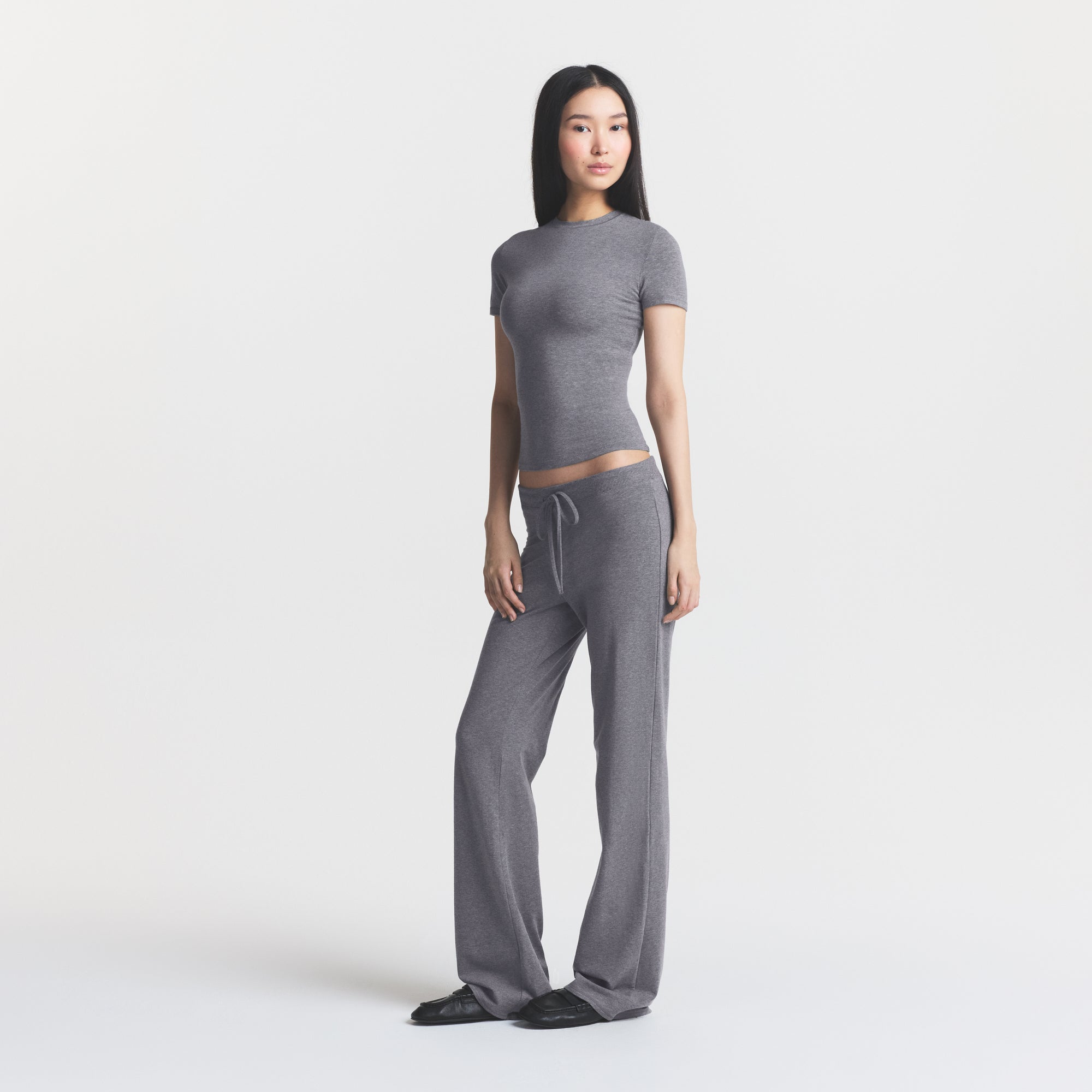 cotton jersey straight leg pant cotton jersey straight leg pant