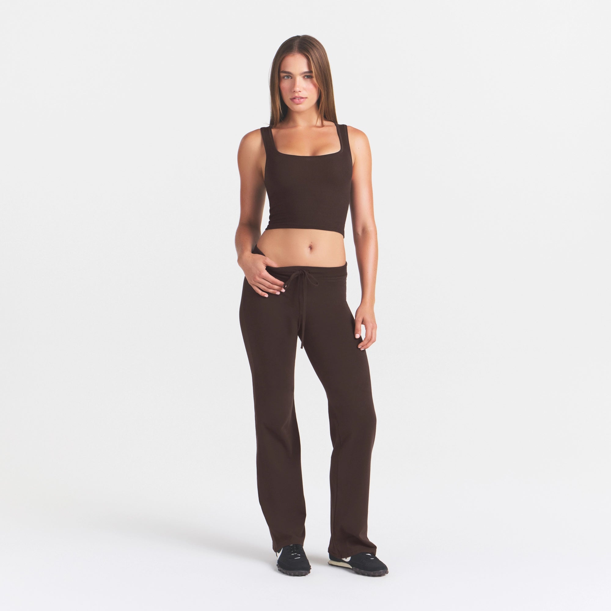 cotton jersey straight leg pant cotton jersey straight leg pant