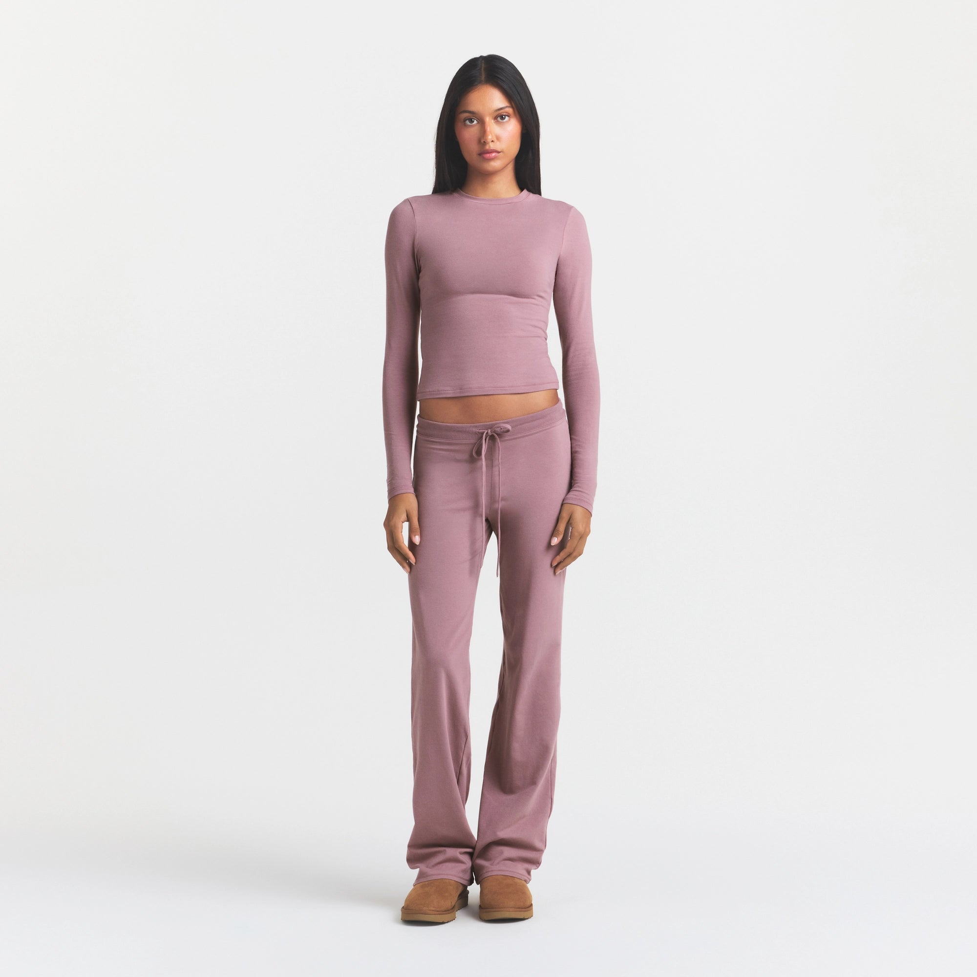 cotton jersey straight leg pant cotton jersey straight leg pant