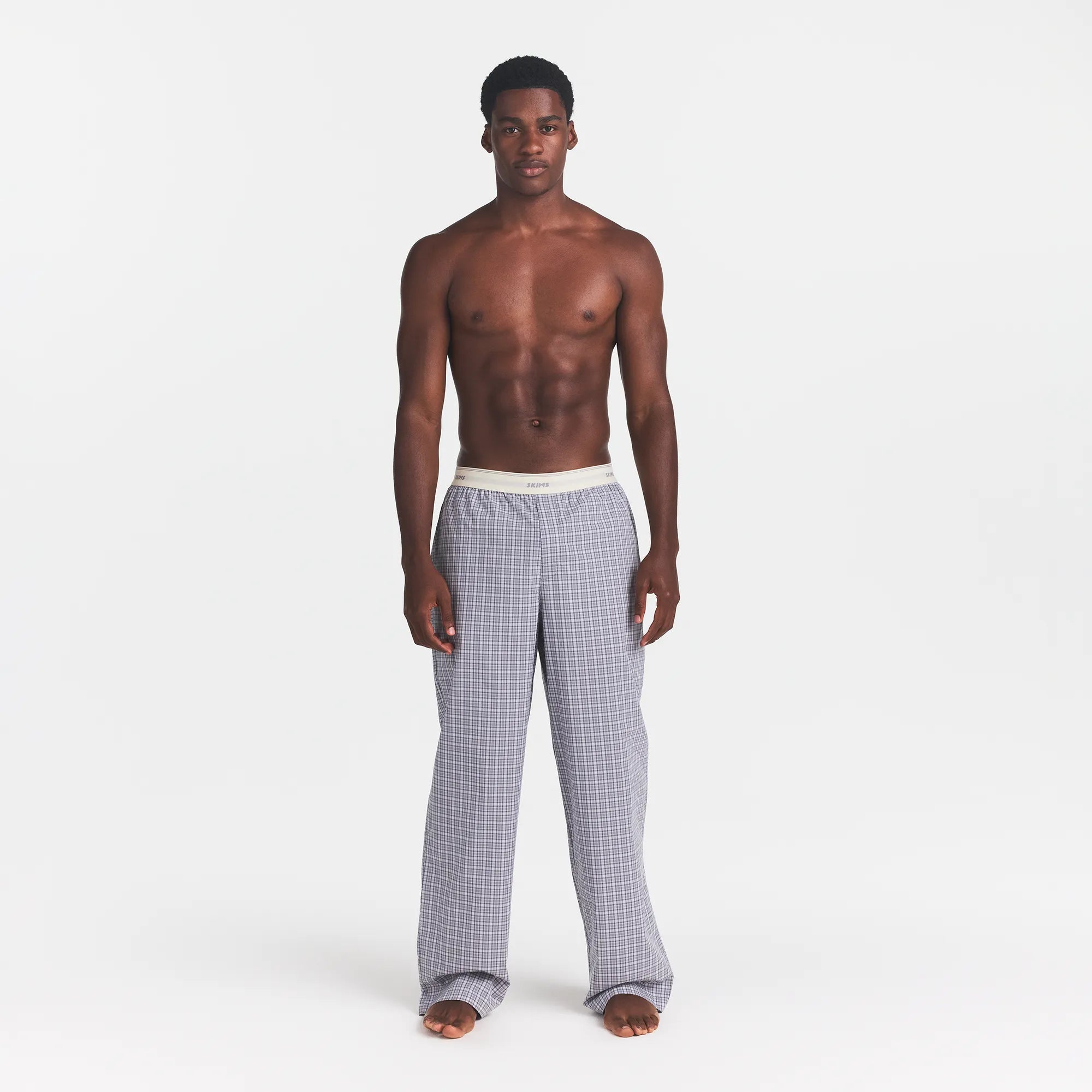 cotton poplin mens logo band sleep pant cotton poplin mens logo band sleep pant
