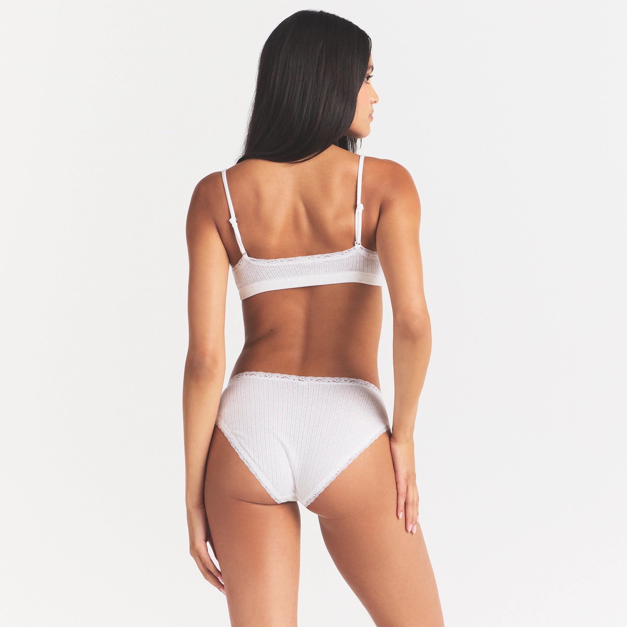 lightweight cotton pointelle lace brief lightweight cotton pointelle lace brief