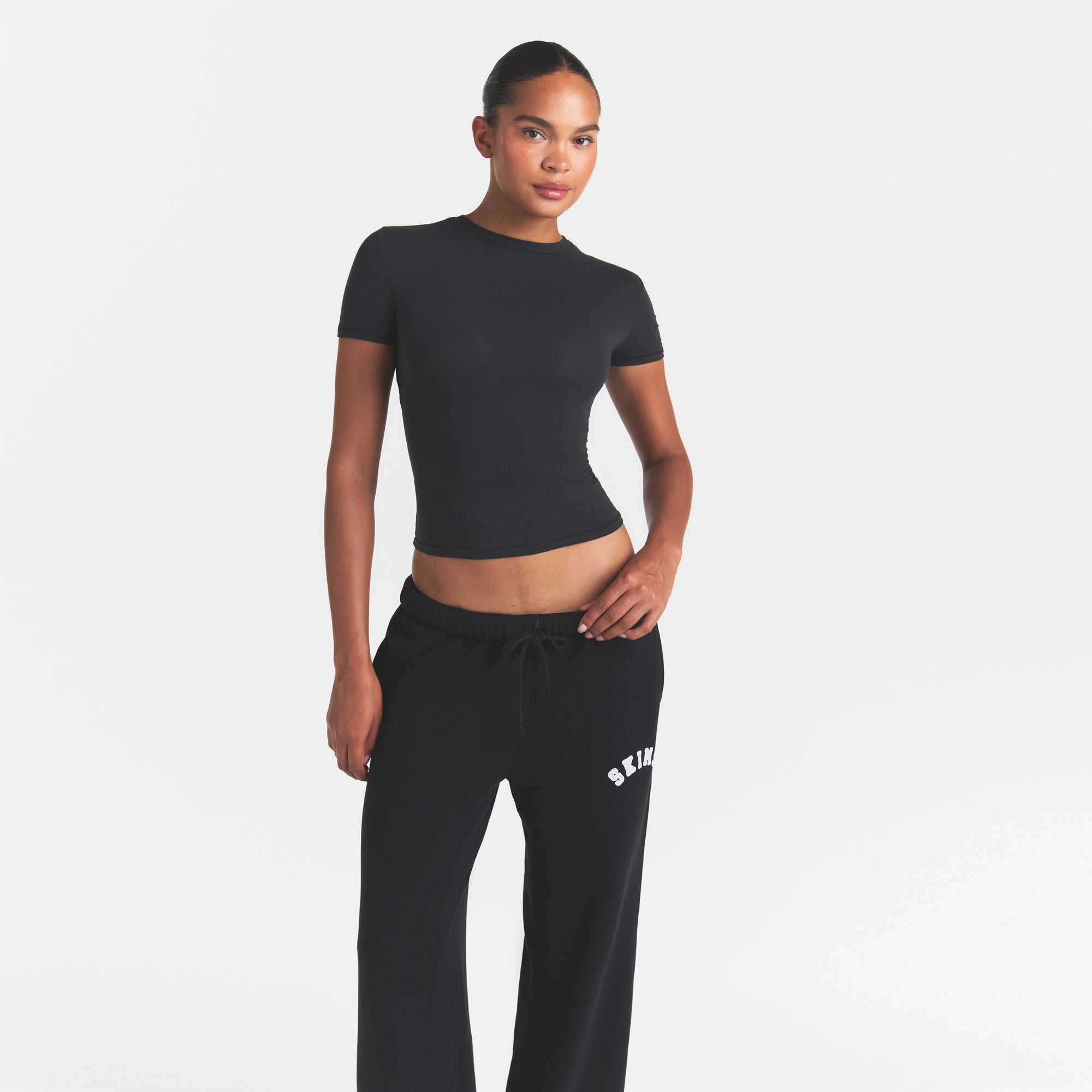 cotton fleece classic straight leg pant cotton fleece classic straight leg pant