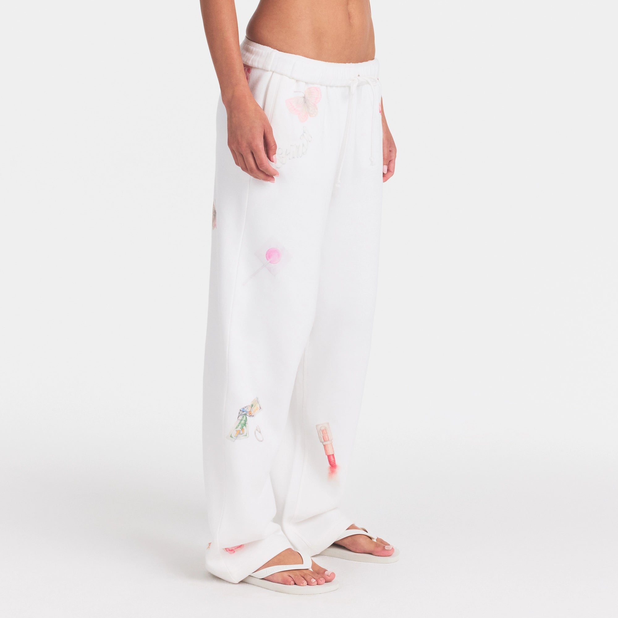 cotton fleece classic straight leg pant cotton fleece classic straight leg pant