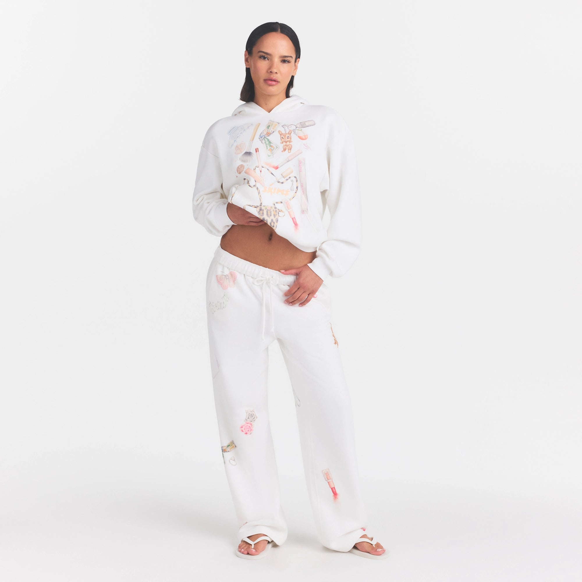 cotton fleece classic straight leg pant cotton fleece classic straight leg pant
