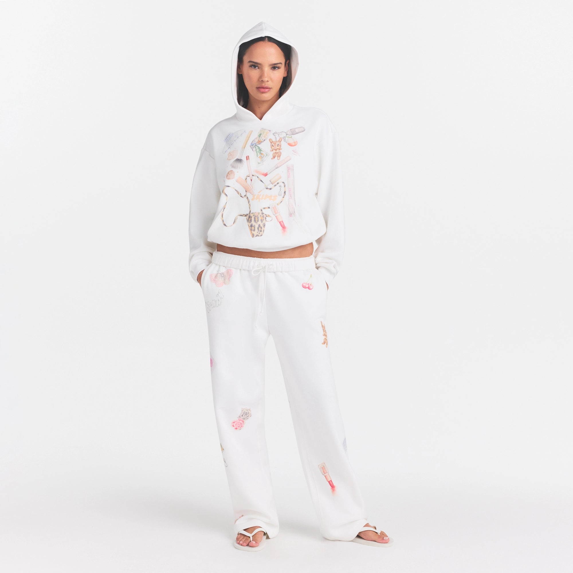 cotton fleece classic straight leg pant cotton fleece classic straight leg pant