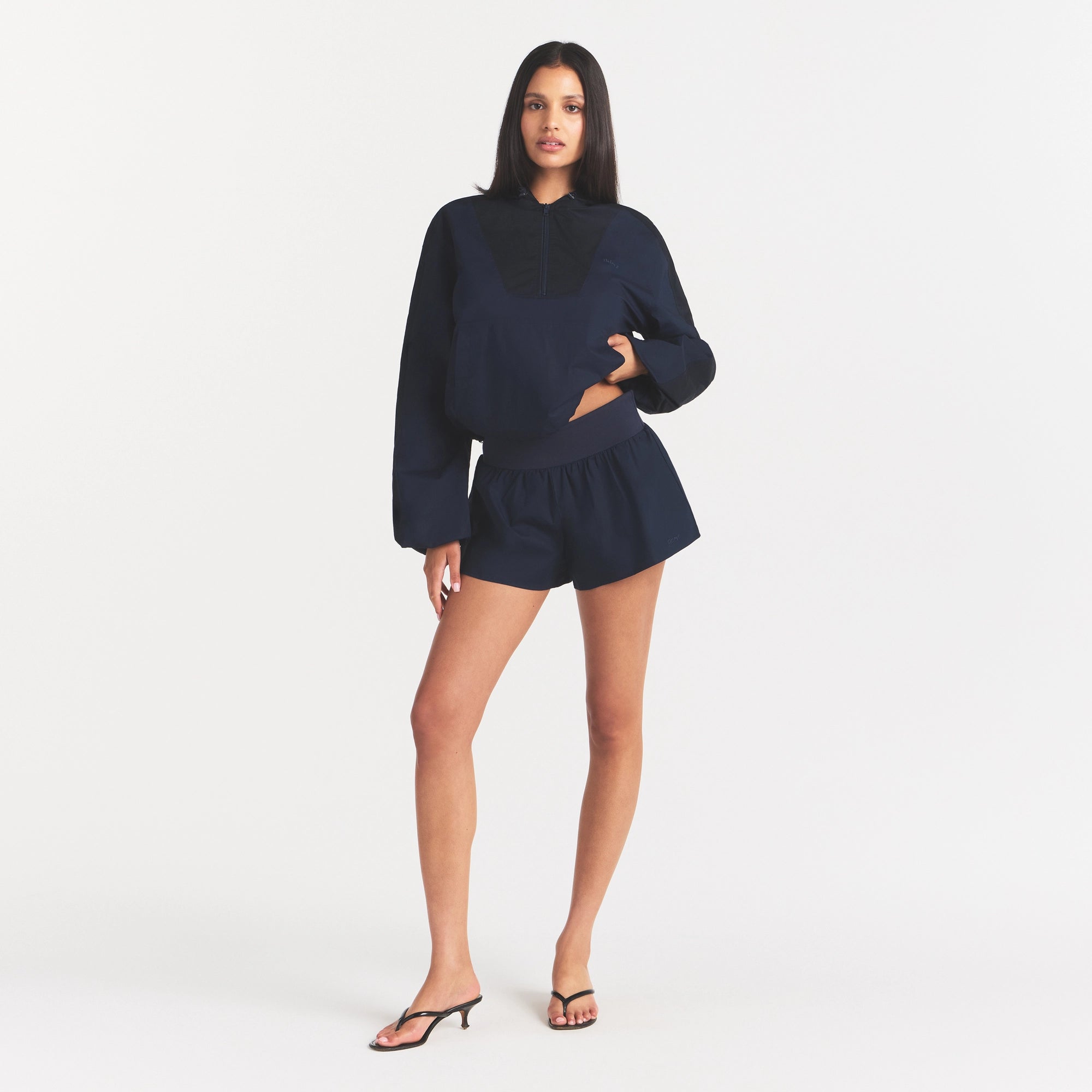 woven cotton flutter short woven cotton flutter short