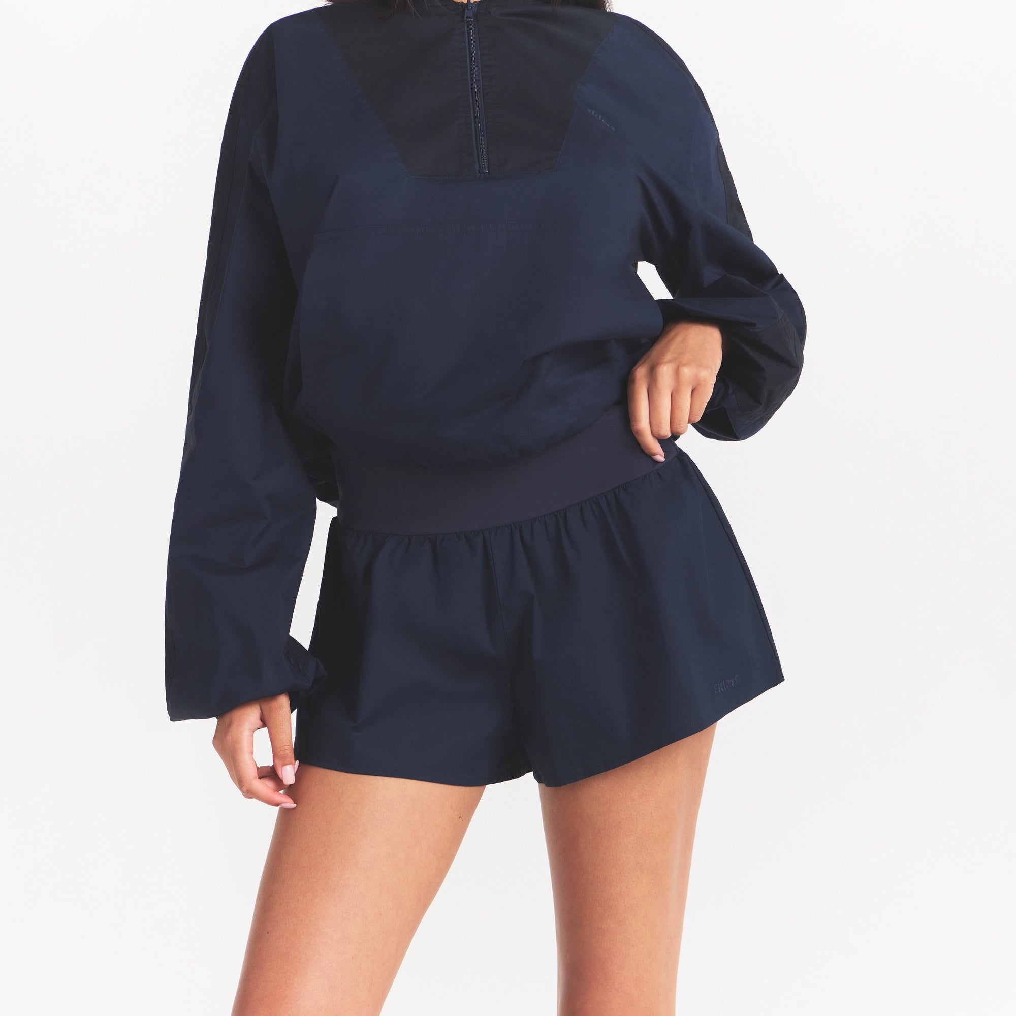 woven cotton flutter short woven cotton flutter short