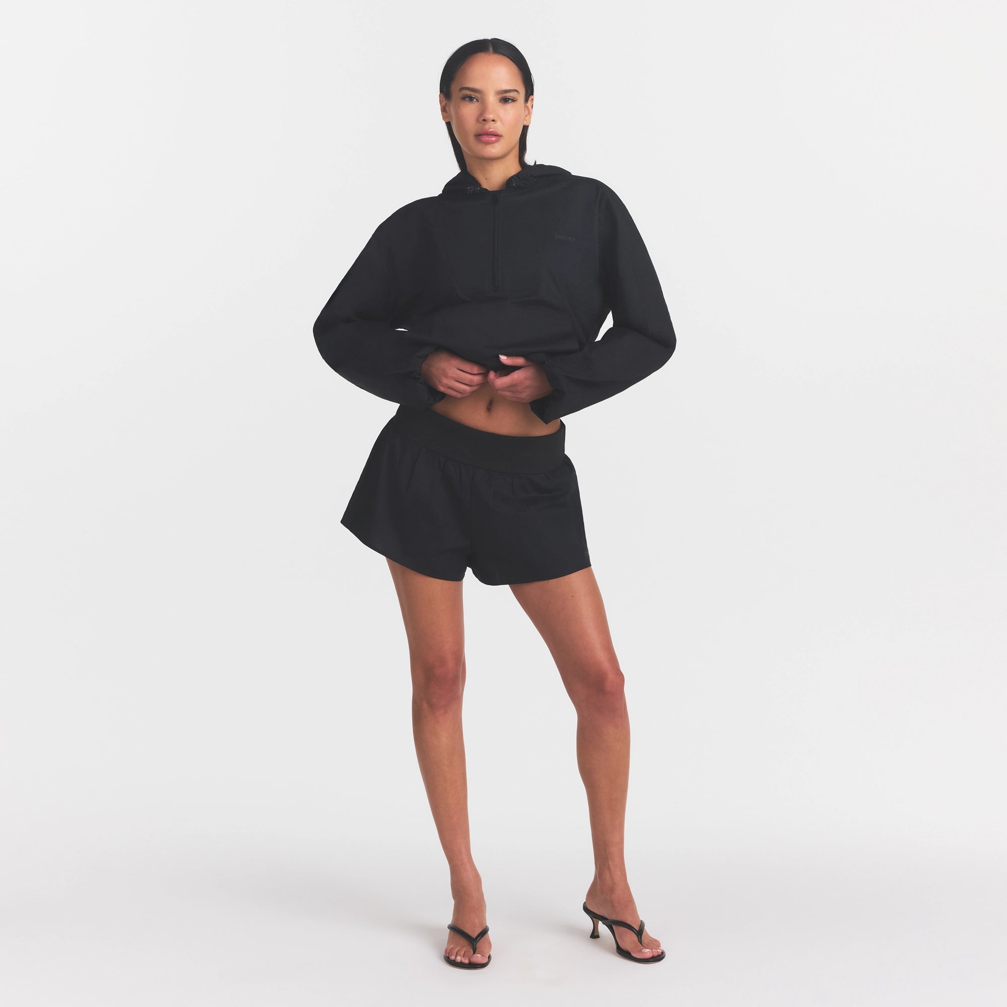 woven cotton flutter short woven cotton flutter short