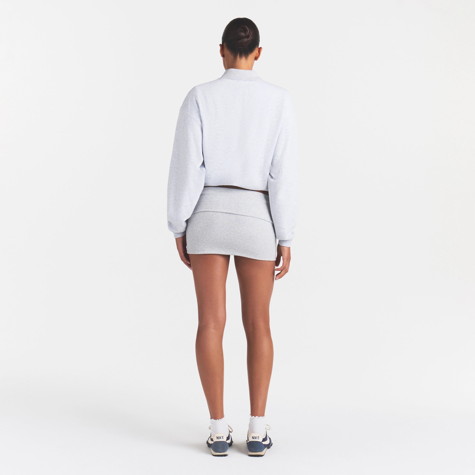 cotton rib foldover mini skirt cotton rib foldover mini skirt