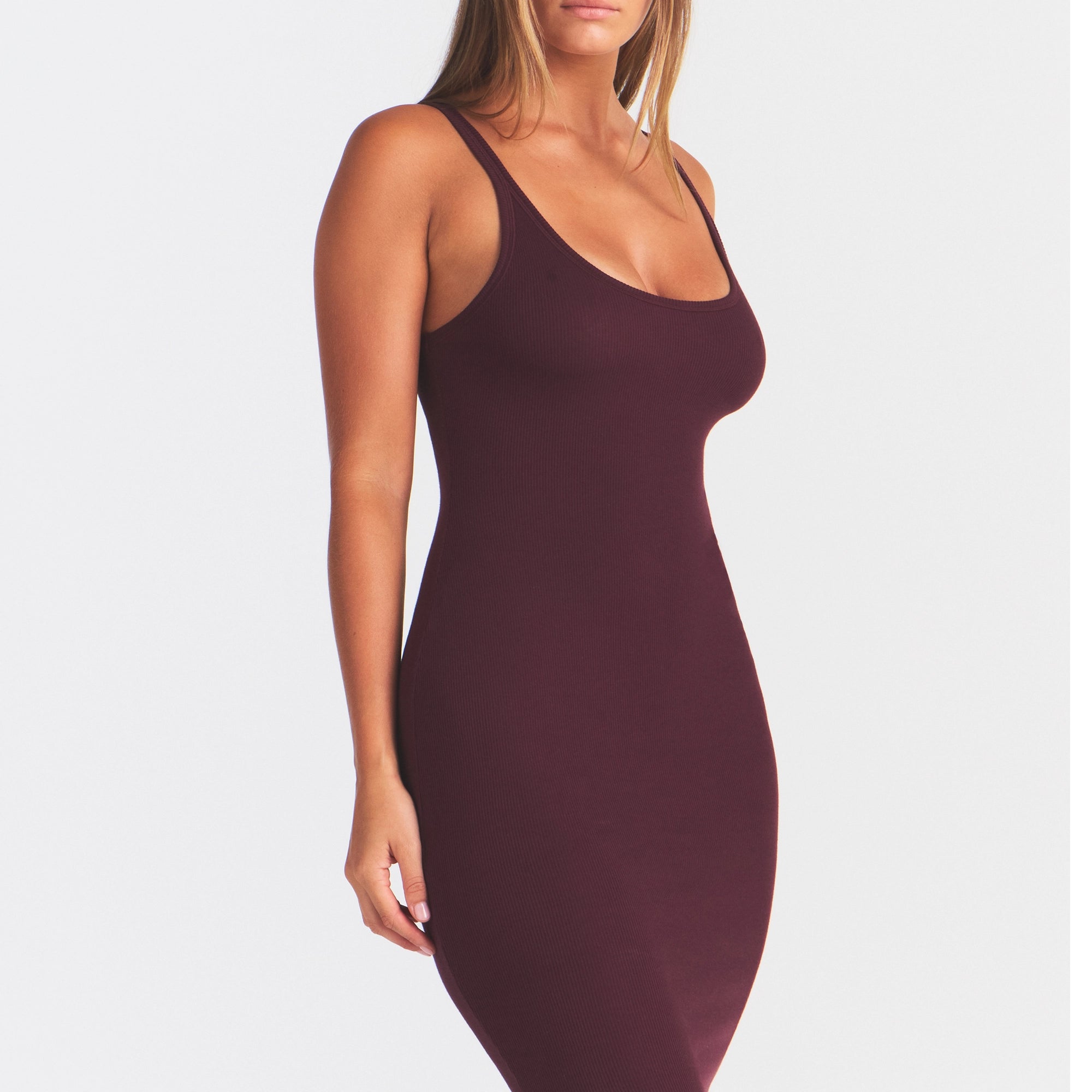 cotton rib tank midi dress cotton rib tank midi dress