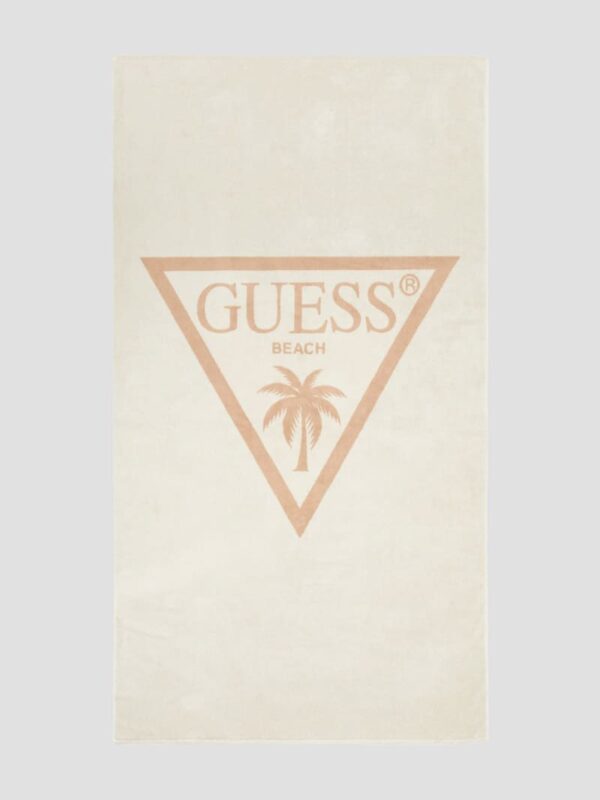 jacquard palm triangle logo towel