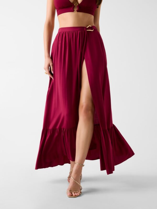 wrap up maxi skirt