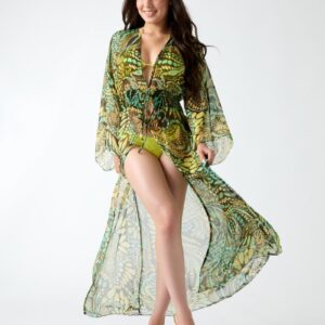 silk blend kimono