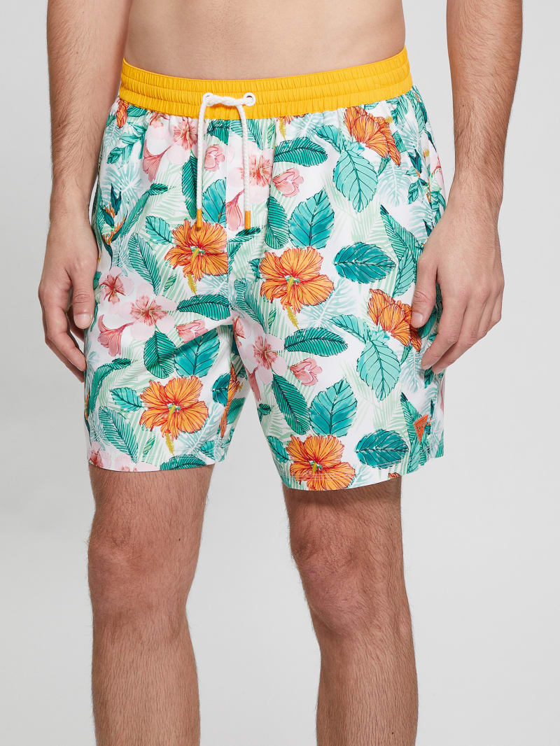 eco printed swim trunks eco printed swim trunks