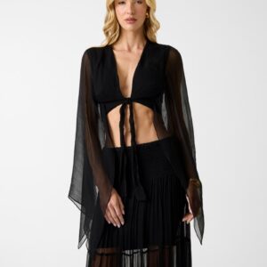 marciano tie front top