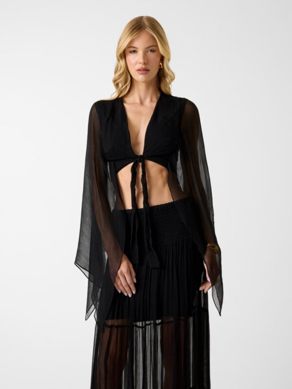 marciano tie front top