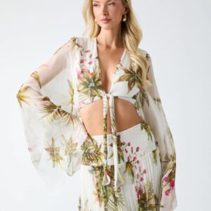 marciano floral print top