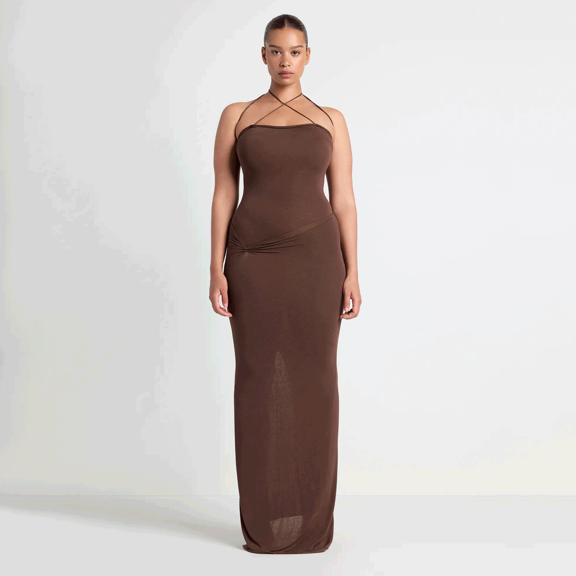vettese x skims sheer modal long dress vettese x skims sheer modal long dress