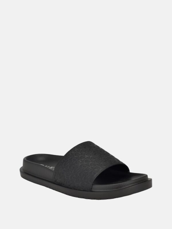vartino logo slide sandals