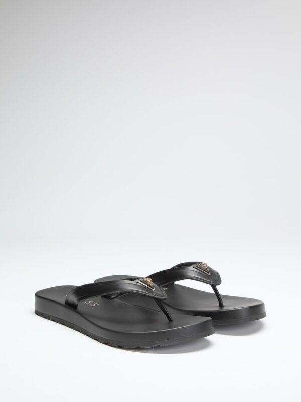 candry logo flip flop sandals